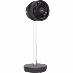 Explorez le ventilateur rechargeable par USB HOMCOM, ajustable de 28 à 68 cm, avec oscillation de 70° et inclinaison de 90°.  ...