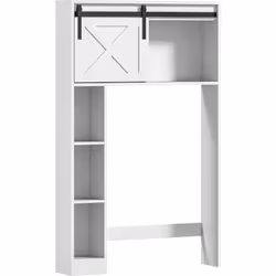 Maximisez l'espace de votre salle de bain avec l'armoire de rangement au-dessus des toilettes de HOMCOM. Dotée d'une porte co ...