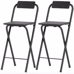Modernisez votre cuisine ou bar avec les tabourets hauts HOMCOM. Design minimaliste pliable pour économiser de l'espace, stru ...