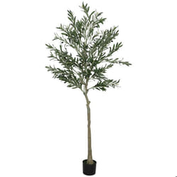 Olivier artificiel 180 cm - HOMCOM - plante artificielle intérieur - décoration pour maison bureau salon chambre