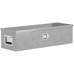 Boîte à outils en aluminium - caisse à outil alu. verrouillage clé vérins poignées - 99 x 33 x 25 cm