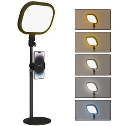 Lampe de bureau LED lampe de table dimmable 5 modes de couleur réglable port USB timer support téléphone noir
