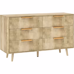 Dites adieu aux recoins encombrés et profitez du charme du quotidien avec cette commode de rangement signée HOMCOM. Ses façad ...
