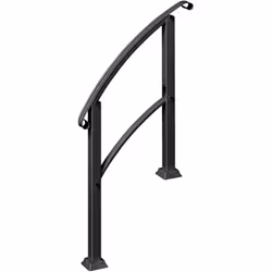 La main courante pour escalier d'Outsunny, ajustable de 0 à 45°, s'adapte de 1 à 3 marches ou surfaces planes. Cadre métalliq ...