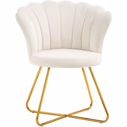 Découvrez le fauteuil HOMCOM : confort enveloppant, dossier ergonomique, tissu doux effet velours, sur pieds en acier électro ...