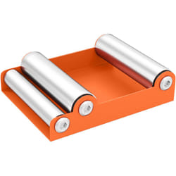 Roulette d'atelier max. 220 Kg pneu largeur inf. 180 mm acier orange alu