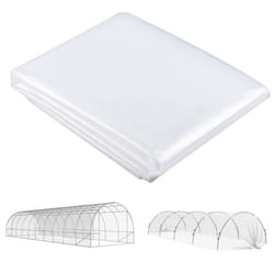 Bâche pour serre - Outsunny - imperméable et résistante aux UV - en polypropylène 150g/m² - 6 x 10 m - transparent