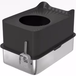 Découvrez le nettoyage sans effort du bac à litière pour chat en acier inoxydable PawHut. Avec son plateau solide en acier in ...