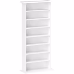 Optimisez votre espace avec l'étagère de rangement HOMCOM, capable de stocker 360 CD, 185 DVD ou Blu-rays. Avec huit comparti ...