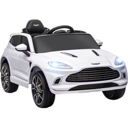 Voiture électrique enfant licence officielle Aston Martin dbx 12V 5 Km/h max. avec télécommande nombreux effets blanc