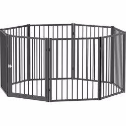 Transformez tout espace en zone de jeu sécurisée pour votre animal ! Ce parc modulable à 8 panneaux et porte unidirectionnell ...