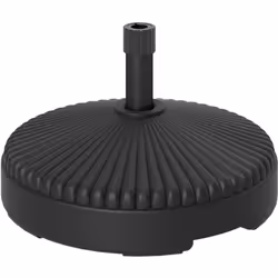 Stabilisez votre parasol avec la base de parasol Outsunny en HDPE résistant, à remplir de sable ou d'eau pour plus de poids.  ...