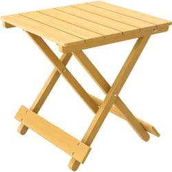 Table basse pliable de jardin camping plateau à lattes 40 x 43l x 40H cm bois sapin pré-huilé