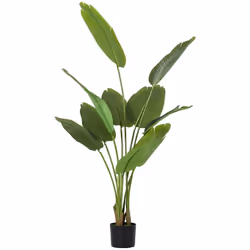 Plante artificielle intérieure - HOMCOM - 160 cm - pot en plastique et terreau floqué - vert