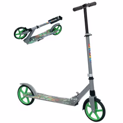 Trottinette enfants 6 à 12 ans - AIYAPLAY - trottinette pliable à 2 roues - hauteur réglage - pour filles et garçons - vert