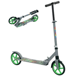Trottinette enfants 6 à 12 ans - AIYAPLAY - trottinette pliable à 2 roues - hauteur réglage - pour filles et garçons - vert