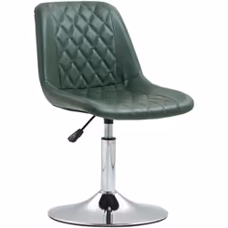 Explorez l'élégance de la chaise de bureau HOMCOM, revêtue de polyuréthane facile à nettoyer et rembourrée de mousse pour un  ...