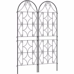 Revitalisez votre jardin avec le treillis de jardin Outsunny ! Stable même par vents forts, il dispose d'un cadre antirouille ...
