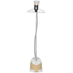 Défroisseur vapeur vertical - HOMCOM - 1800 W 36 g/min - autonomie 50 min - réservoir deau 18L - aluminium et PP - 32x32x32cm - or