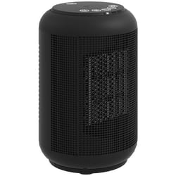 Chauffage dappoint - HOMCOM - céramique PTC - 1500 W - thermostat réglable minuterie - ABS et PA - 14 x 14 x 215 cm - noir