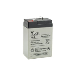 Batterie plomb étanche Y4-6 Yuasa Yucel 6v 4ah