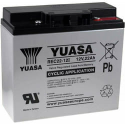 Yuasa - Batterie plomb étanche REC22-12 12v 22ah