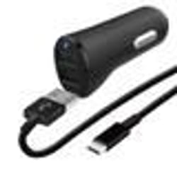 Wefix Pack chargeur voiture avec câble double USB vers USB-C 1 m - 3663003671294