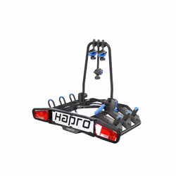 L'Hapro Atlas 3 Premium Blue peut transporter 3 vélos pour une charge totale de 60 kg ! Facile et rapide à installer sur n'im ...