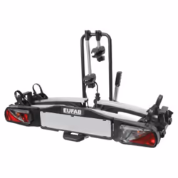 Description générale Le porte-vélos Eufab Premium II est conçu pour transporter jusqu'à 2 vélos avec une charge totale de 60 ...