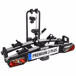 L'Eufab Premium II Plus peut transporter 2 vélos pour une charge totale de 60 kg (30 kg par vélo max). Idéal pour des vélos é ...