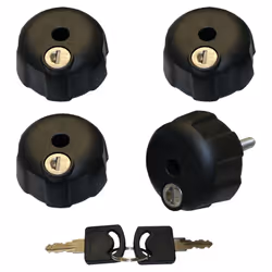 Ce lot contient 4 molettes de verrouillage pour porte-vélos MFT. Les extensions pour 3ème et 4ème vélo ne comportent pas ce m ...