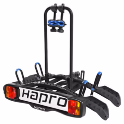 L'Hapro Atlas Active II - peut transporter 2 vélos de 60 kg max ! Il est également compatible avec les vélos électriques . Fa ...