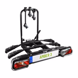 L'Eufab Amber III peut transporter 3 vélos pour une charge totale de 60 kg ou permet le transport de 2 vélos électriques sur  ...