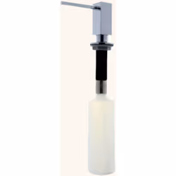 > Flacon pompe 300ml > Distributeur savon encastrable > Rechargement pratique par la tête amovible > Cuisine minimaliste