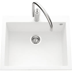 Vier granit blanc Luisina quadrille 1 bac 610x500