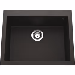 POINTS FORTS : > Évier encastrable 61x50 cm > Evier vidage manuel > Meuble sous évier 60 cm minimum > Évier sans égouttoir CA ...