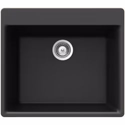POINTS FORTS : > Évier encastrable 60x53 cm > Evier vidage manuel > Meuble sous évier 60 cm minimum > Évier sans égouttoir CA ...