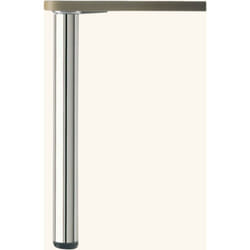 Cuisissimo - Pied de table réglable métal Rond Chromé h 70.5 x l 6 cm