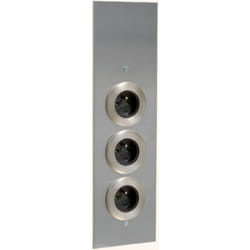 Cuisissimo - Prise cuisine esquina - Bloc 3 prises inox brossé
