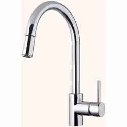 POINTS FORTS : > Robinet douchette H 360 x L 220 mm > Douchette extractible monojet > Mitigeur pour cuisine > Robinetterie cu ...