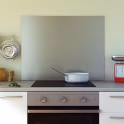 > Largeur : 60 cm > Hauteur : 70 cm > Crédence inox, chants pliés soudés > Crédence à visser ou Credence cuisine à coller
