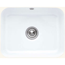 Evier sous-plan céramique blanc Villeroy&boch cisterna 1 bac 550x440