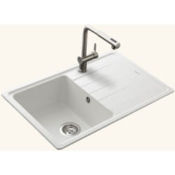 Vier granit blanc Schock element 1 bac 1 égouttoir