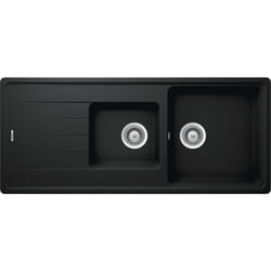 Schock - vier granit noir element 2 bacs 1 égouttoir