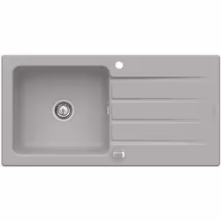 POINTS FORTS : > Évier encastrable 100x51 cm > Meuble sous évier 60 cm minimum > Evier vidage automatique inclus > Évier réve ...