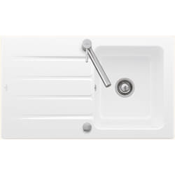 Evier céramique blanc Villeroy&boch architectura 1 bac 1 égouttoir