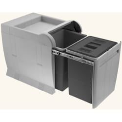 Cuisissimo - Poubelle cuisine batura - poubelle encastrable 2 x 18 litres