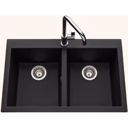 POINTS FORTS : > Évier encastrable 79x50 cm > Meuble sous évier 80 cm minimum > Evier vidage manuel > Evier sans égouttoir CA ...