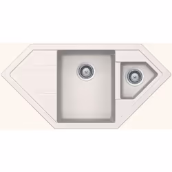 POINTS FORTS : > Évier encastrable 100x50 cm > Evier vidage automatique > Meuble sous évier 80 cm minimum > Évier non réversi ...