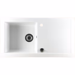 POINTS FORTS : > Évier encastrable 92x49 cm > Meuble sous évier 60 cm minimum > Evier vidage automatique > Évier réversible f ...